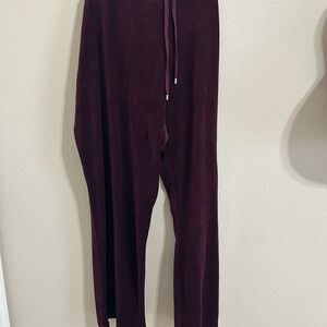 Avenue Women's Burgundy Track Pants